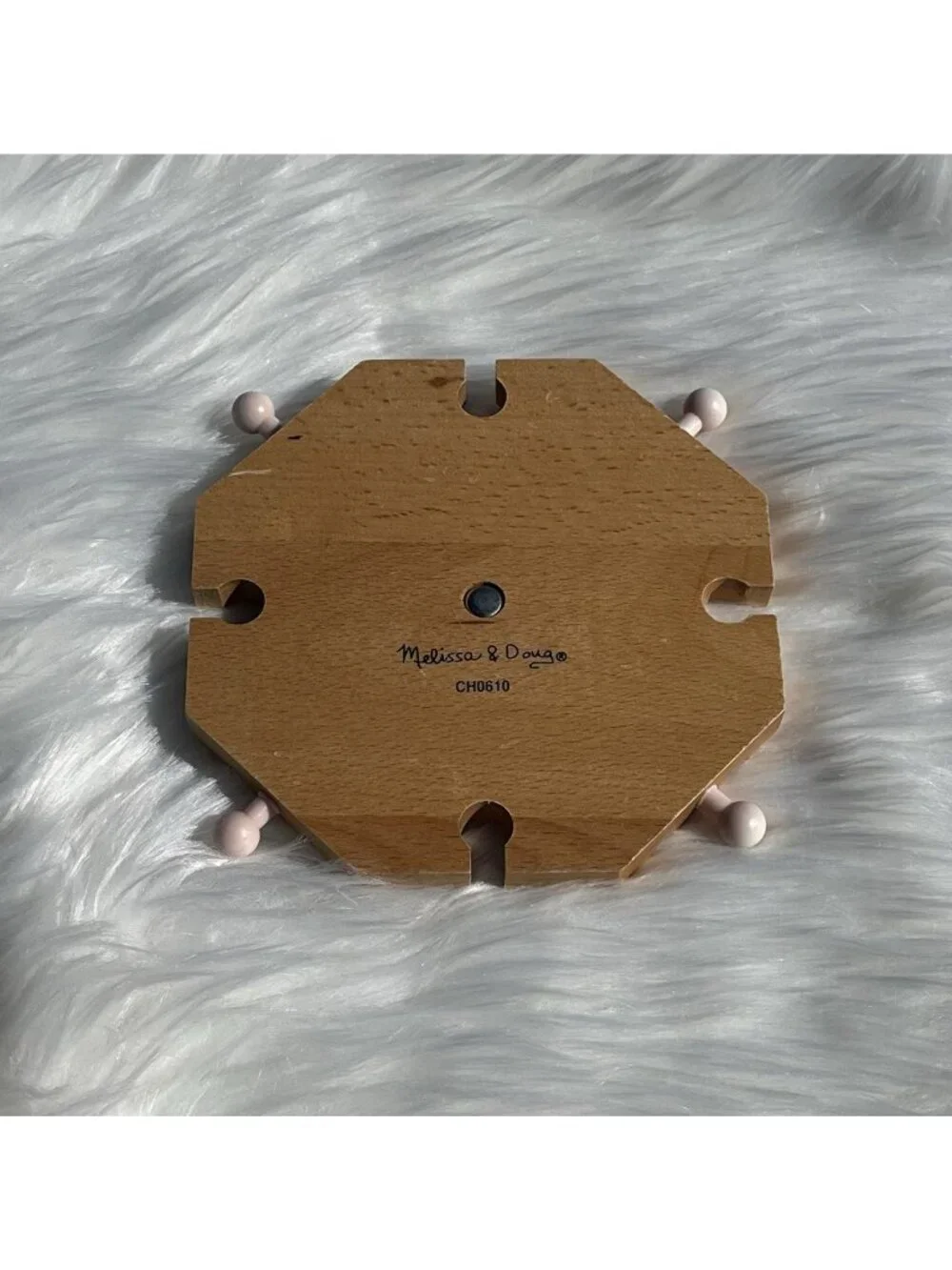Melissa and Doug Wooden Railway 8-Way Turntable Switch Track Train